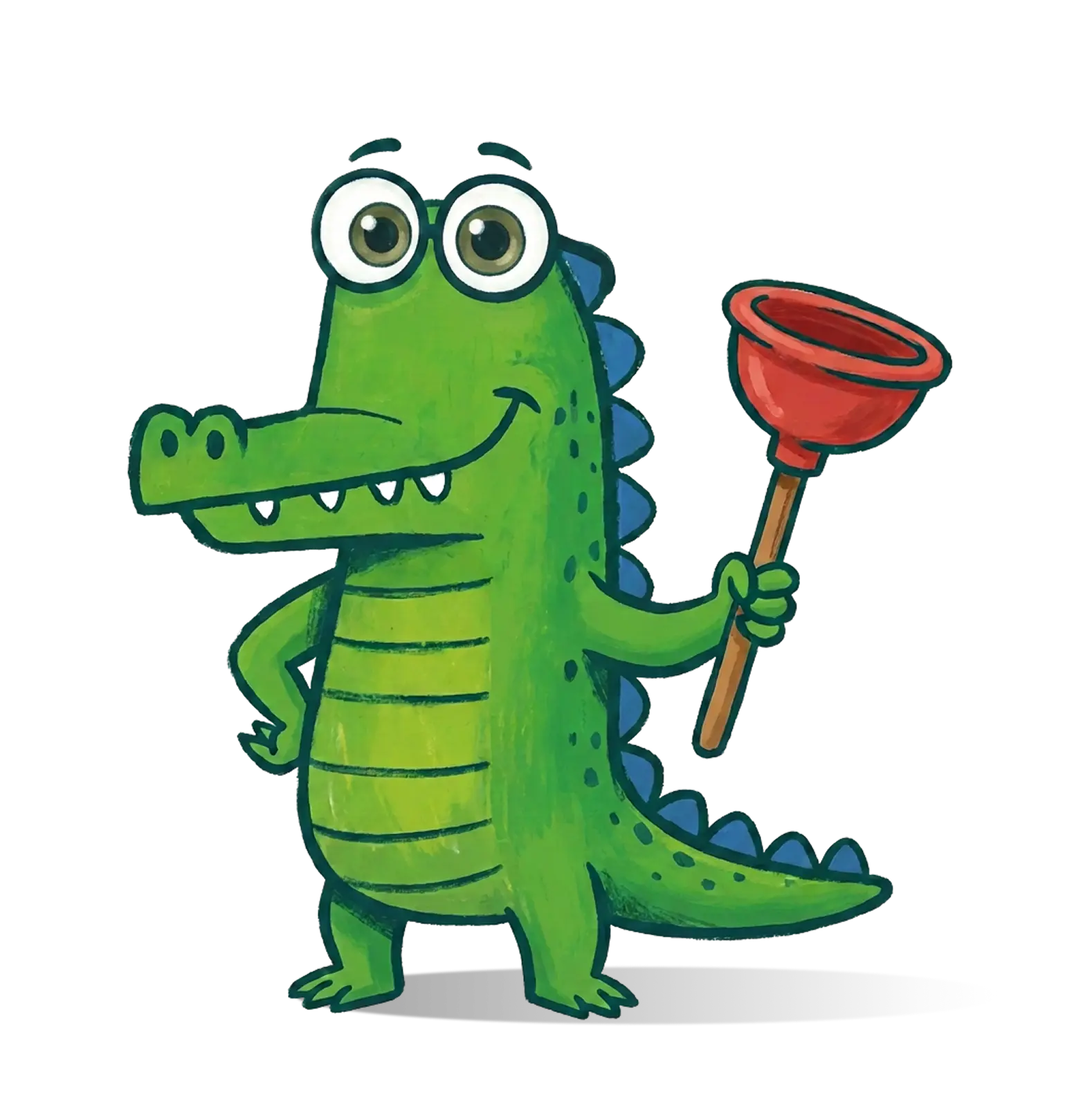 Mr Flow crocodile mascot